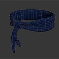 Blue Knitted Headband With Knot Design For Modern Fashion Accessory