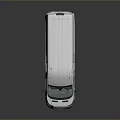 minibus minivan driverless bus school bus van box car 3d model