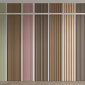 Modern Wall Panels With Various Colors And Textures For Interior Design 3d model