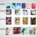 Anime Themed Posters In Various Sizes With Cartoon Character Designs