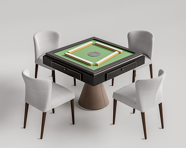 Modern Mahjong Table and Chair Mahjong Machine Mahjong Table 3d model