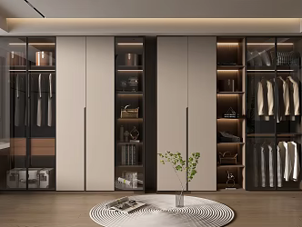 Modern home cloakroom 3d model