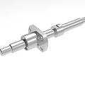Precision Industrial Equipment Shaft Component With Flange Mounting And Cylindrical Metal Body