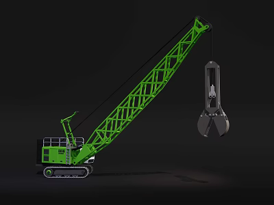 grab shovel excavator 3d model