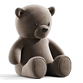 Soft Plush Bear Dolls In Multiple Colors With Sitting Pose Design