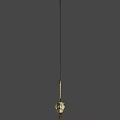 Blue Sword With Golden Decorative Hilt And Dark Sharp Blade Design