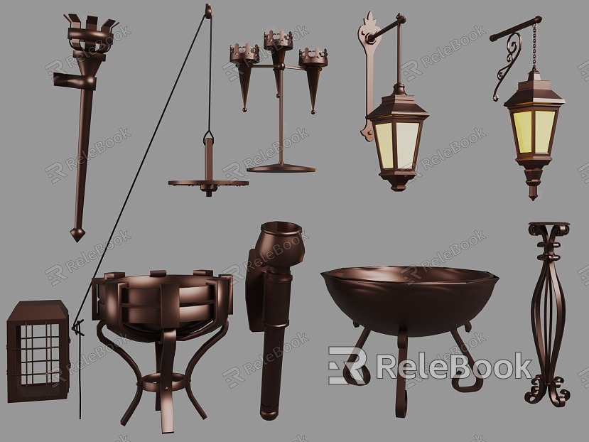 European style wall lamp street lamp combination European style wall lamp courtyard wall lamp lamp outdoor wall lamp wall lamp post lamp solar lamp street lamp model