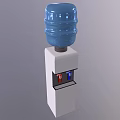 Practical Daily Electrical Appliance Water Dispenser With Stand Design Blue Bucket And Hot Cold Taps
