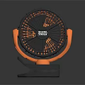 KLEIN TOOLS Computer Cooling Fan With Orange Black Design And Clamp Base For Laptop 3d model