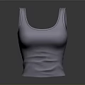 Gray Sleeveless Fitted Tank Top With Soft Fabric For Casual Wear
