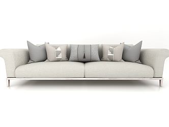 modern double sofa 3d model