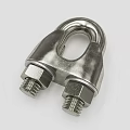 Stainless Steel U Shaped Wire Rope Clamp With Two Bolts For Hardware