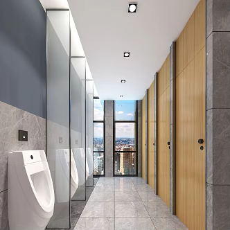 Public toilet Modern toilet 3d model
