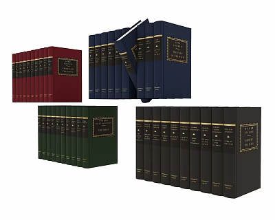 Modern Books 3d model Modern Books 3d model