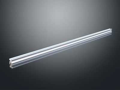 Silver Long Strip Hardware Tools Featuring Smooth Reflective Surface And High Quality Metal Build 3d model