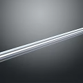 Silver Long Strip Hardware Tools Featuring Smooth Reflective Surface And High Quality Metal Build 3d model
