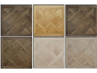 Modern Flooring Parquet Wood Flooring Combination 3d model