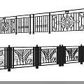 Decorative Metal Fence With Intricate Artistic Patterns And Ornate Designs