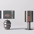 Modern Table Lamps With Glass Shades And Metal Bases In Various Designs