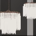 Elegant Crystal Chandelier With Hanging Crystal Pendants And Modern Interior Lighting Design