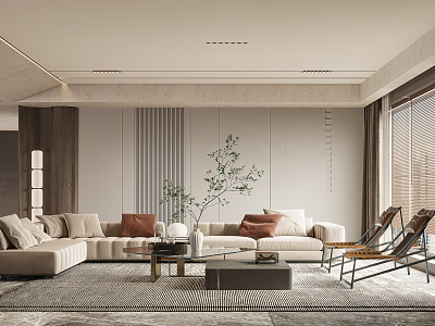 modern living room model