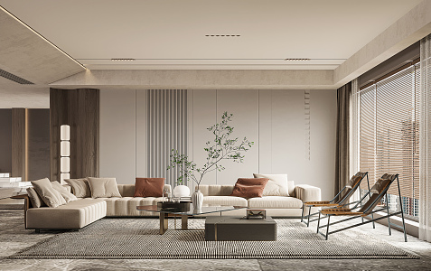 modern living room 3d model