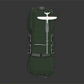 Green Military Tactical Off Road Vehicle With Roof Mounted Antenna Equipment