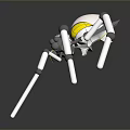 Robot Spider Robot Mecha Spider Science Fiction Spider Mechanical Spider Battery Spider Tower Defense 3d model