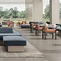 Modern reception area Sales office Negotiation area Rest area 3d model