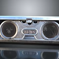 Metallic Device With Dual Circular Components And 2.5 25% Display Panel
