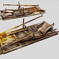 China Fishing Village Old Fishing Boat Harbour Fishing Boat Chinese Fishing Boat Boat Sailing Wooden Boat Cruise Boat Fishing Boat Passenger Boat Small Boat Antique Boat Canoe 3d model