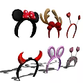 Fashion Jewelry Headbands With Minnie Ears Deer Horns Heart Devil And Bunny Designs