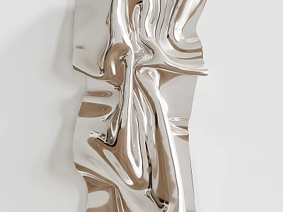 Art abstract wall decoration pendant 3d model