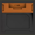 Orange Durable Toolbox for Hardware Tools Storage with Secure Lid and Ergonomic Handle
