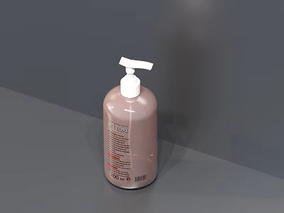 Bathroom Accessories Soap Dispenser Brown Bottle With White Pump For Countertop Use 3d model