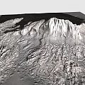 Natural Rugged Mountain Landscape With Rocky Terrain And Sunlit Textures
