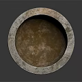 Intricately Carved Stone Garden Ornament Bowl With Decorative Patterns And Base
