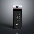Smart card door lock smart lock smart door lock digital lock digital door lock security door lock password lock 3d model