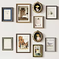 Diverse Framed Art Collection On White Wall With Various Styles And Themes