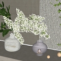 Modern Vase Vase Flower Art 3d model