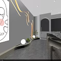 Beauty Hair Salon Exterior With White Facade Window Display And Green Plants