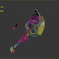 Character With Biomechanical Prosthetic Leg In Dark Background Featuring Yellow Brown Metal Components And Fragments
