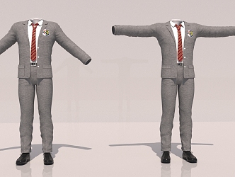 Suit School Uniform 3d model