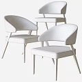 Modern Leisure Accent Chairs With Curved Armrests And Wooden Legs In Neutral Tones