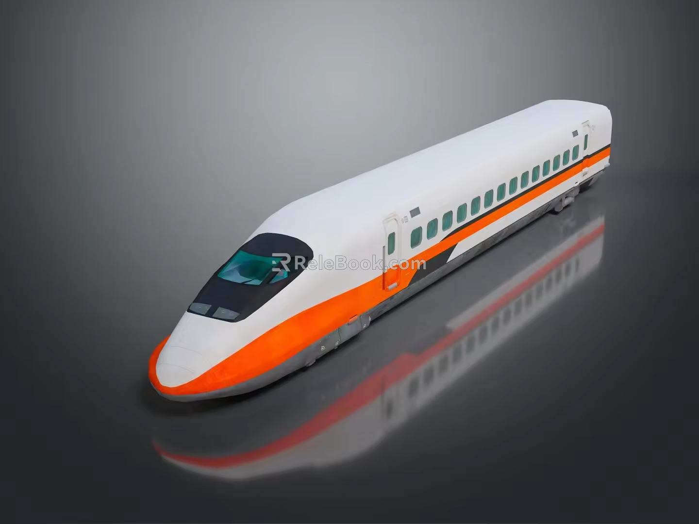 train light rail subway high-speed rail EMU modern train high-speed train high-speed locomotive EMU 3d model