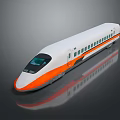 train light rail subway high-speed rail EMU modern train high-speed train high-speed locomotive EMU 3d model