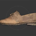 Classic Vintage Brown Leather Shoes With Buckles And Worn Simple Design