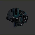 Mechanical Creature And Robot Character Featuring Blue Gray Design Eye Like Structures And Track Feet
