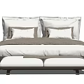 Modern Double Bed 3d model