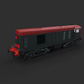 Vintage Model Train Red And Black Carriage With Classic Design Details